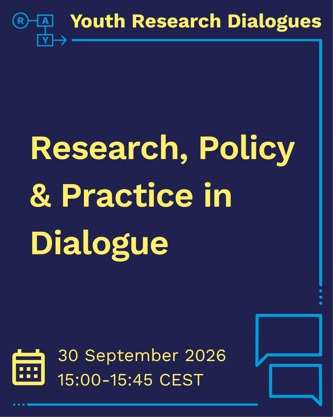 Youth Research Dialogues Save The Date 30 September 2026